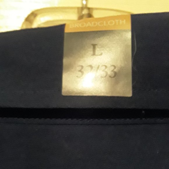 Croft&Barrow Mens Blue button down long sleeve dress shirt size Large NWT - Picture 8 of 8